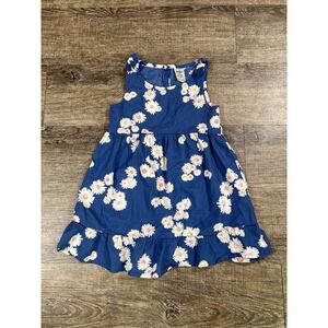 OshKosh B’gosh Girls Toddler Blue Floral A Line Sundress Size 2T